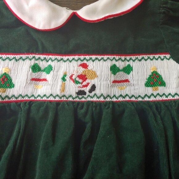 Carriage Boutique Other - Carriage Boutique Smocked Corduroy Christmas Dress